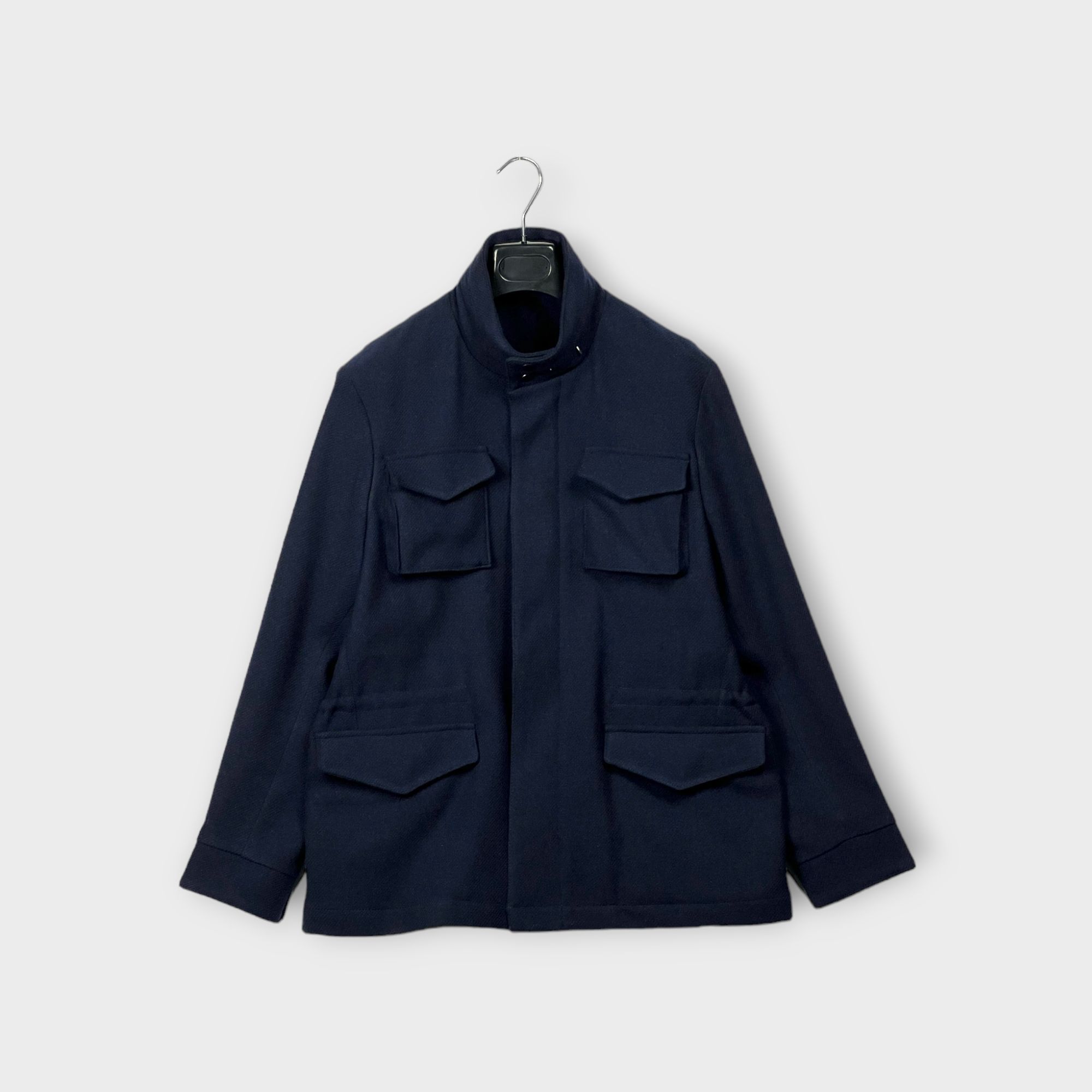 Field Jacket in lana diagonale comfort