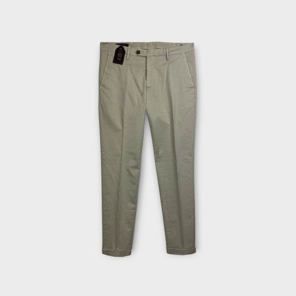 FILETTO - Pantaloni in gabardina di cotone stretch