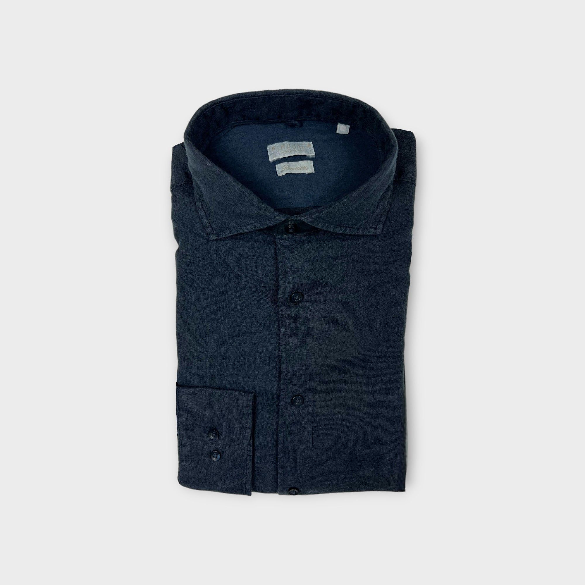 images/virtuemart/product/IMPURE EREDI PISCOPO Camicia in lino da uomo collo francese colore blu 1.jpg